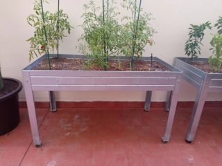 Dos Mesas Cultivo Urbano Metálicas