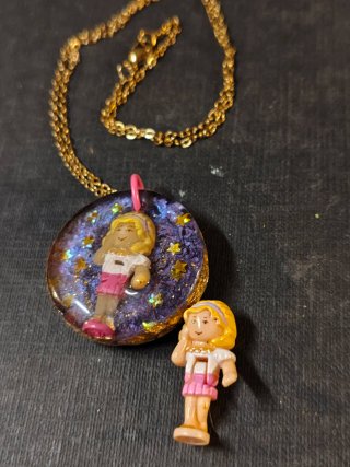 Collar artesanal Polly Pocket Spin Pretty Carousel