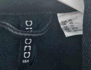Chaleco vaquero H&M negro hombre