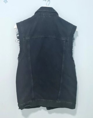 Chaleco vaquero H&M negro hombre