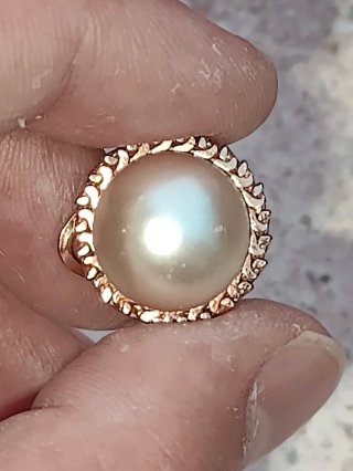 Pendientes Oro Amarillo Perla