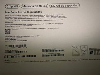 MacBook Pro M5 Plata/Gris Espacial