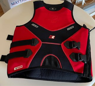 Chaleco flotador esquí acuático XL rojo/negro