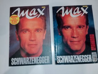 Lote 2 posters Max Arnold Schwarzenegger+revistas