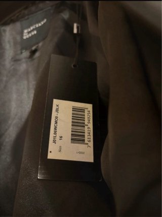 Giacca Guess pelle nera borchie