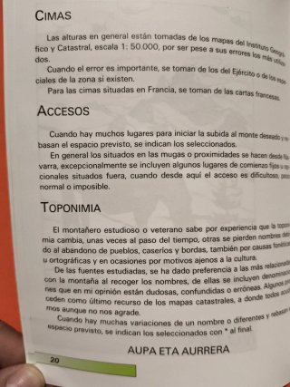 CATALOGO MONTAÑERO NAVARRA Y PROXIMIDADES AÑO 1986