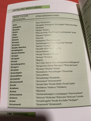 CATALOGO MONTAÑERO NAVARRA Y PROXIMIDADES AÑO 1986