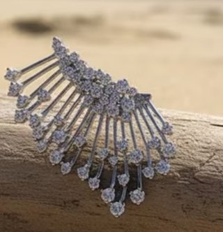 Orecchino Argento Sterling Clip Donna