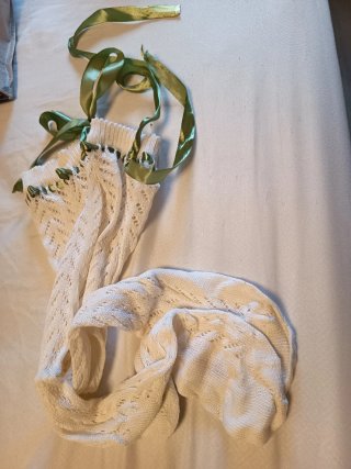 Calcetas de encaje con cintas
