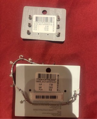 Lote Pulsera Tobillera y Pendientes Parfois
