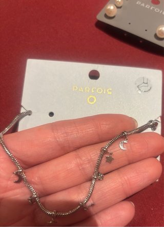 Lote Pulsera Tobillera y Pendientes Parfois