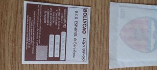 Lote 7 cromos Liga 98-99 Bollycao nuevo sin abrir