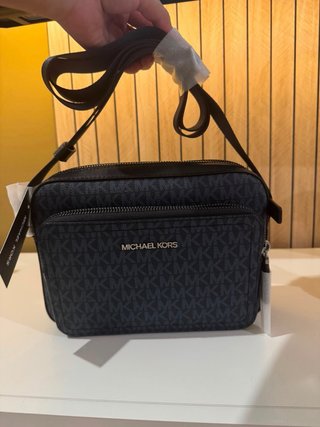 Bolso Michael Kors Hombre Negro/Gris