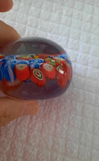 Oggetto decorativo - Ferma carte Murano Millefiori