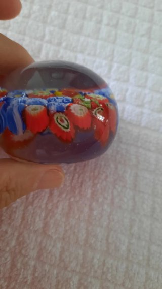 Oggetto decorativo - Ferma carte Murano Millefiori