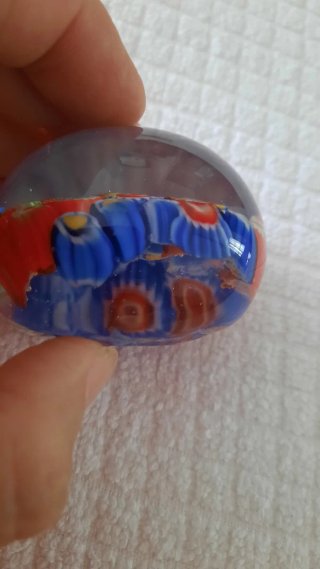 Oggetto decorativo - Ferma carte Murano Millefiori
