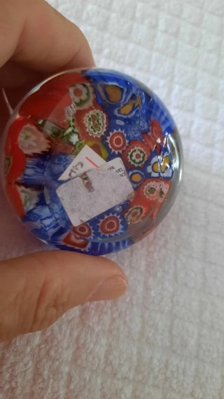 Oggetto decorativo - Ferma carte Murano Millefiori