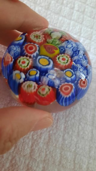 Oggetto decorativo - Ferma carte Murano Millefiori