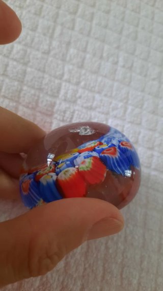 Oggetto decorativo - Ferma carte Murano Millefiori