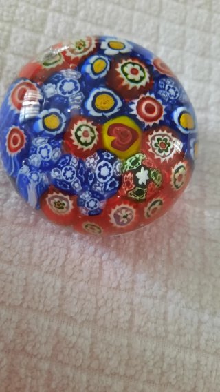 Oggetto decorativo - Ferma carte Murano Millefiori