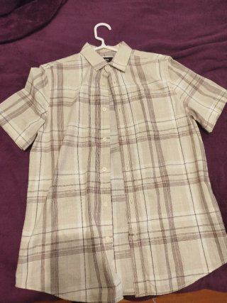 Camisa de manga corta a cuadros