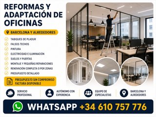 Reformas y adaptación de oficinas