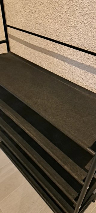 Zapatero Colgador Metálico Negro