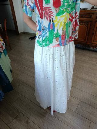 Maglia vintage figure colorate manica corta