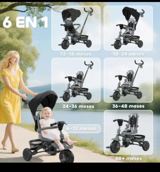 Triciclo Evolution 6 en 1 giratorio 360°