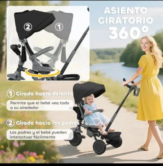 Triciclo Evolution 6 en 1 giratorio 360°