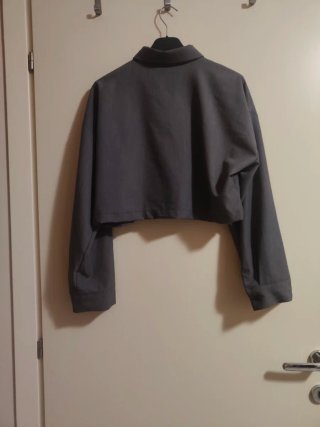 Camicia Crop VICOLO Grigia Taglia Unica