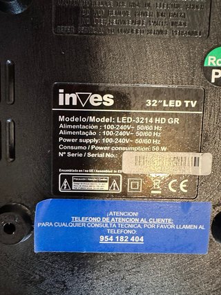 TV Inves 32 + no es smart tv