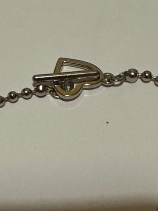 Bracciale sfere acciaio lucchetto cuore