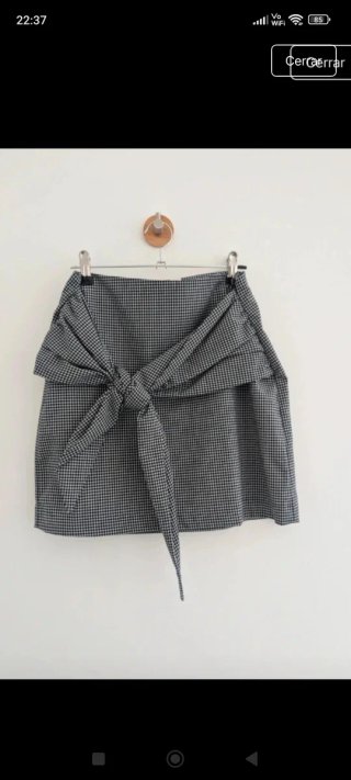 Falda Mango Vichy Talla S