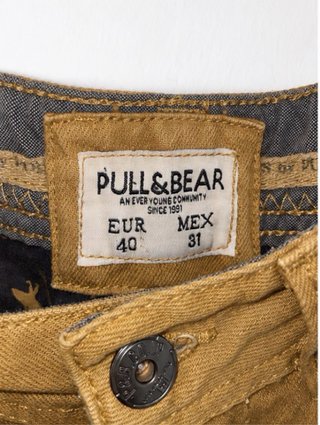 Pantalón Pull&Bear Beige/Marrón