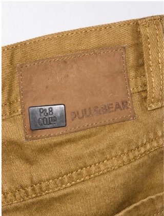 Pantalón Pull&Bear Beige/Marrón