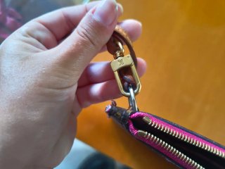 Neceser Louis Vuitton Marrone e Rosa