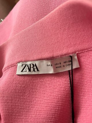 Minifalda Zara Rosa Talla S