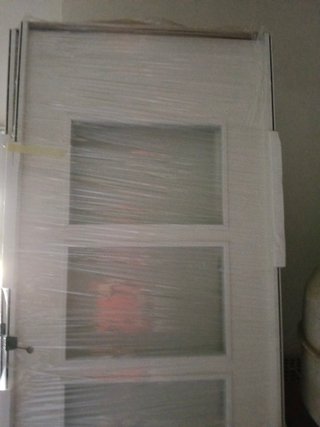 Puerta lacada blanca lucerna nueva