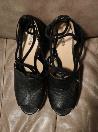 Alpargatas Michael Kors Negras y Beige