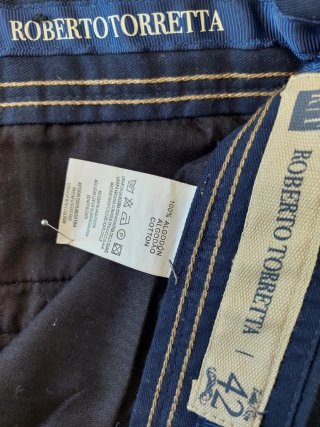 Pantalón chino azul Roberto Torreta