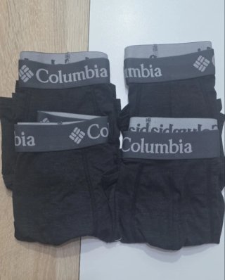4 Calzoncillos Columbia Negros/Grises Nuevos