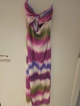 Vestido largo estampado talla S