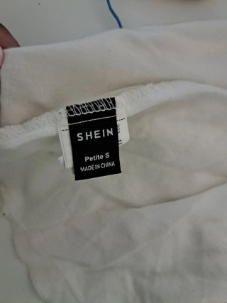 Falda blanca volantes talla única