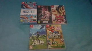Pack 5 Juegos Nintendo Switch: Zelda, Mario, Pokém