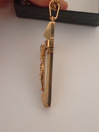 Collar Cruz Chapado Oro 18K Acero Inoxidable