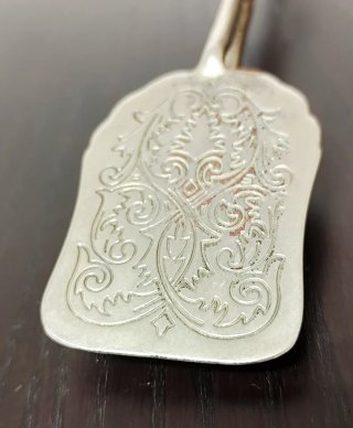 Pinça Antiga para Bolos - Banho de Prata (Vintage)