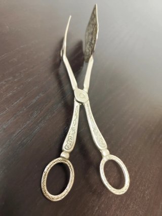 Pinça Antiga para Bolos - Banho de Prata (Vintage)