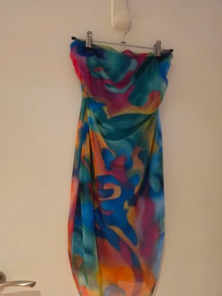 Vestido S/M Estampado Multicolor