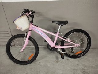 Bicicleta Infantil Rosa con Cesta